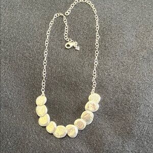 Elegant Silver Coin Necklace